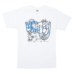 Last birthday sky logo white tee Valley